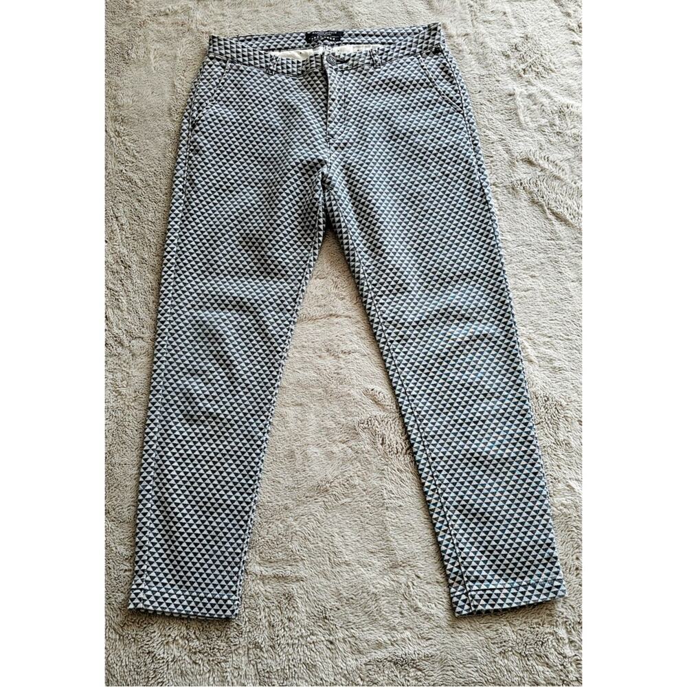 Maison Scotch Miami Deco Geometric Chino Pant Women's Sz 2